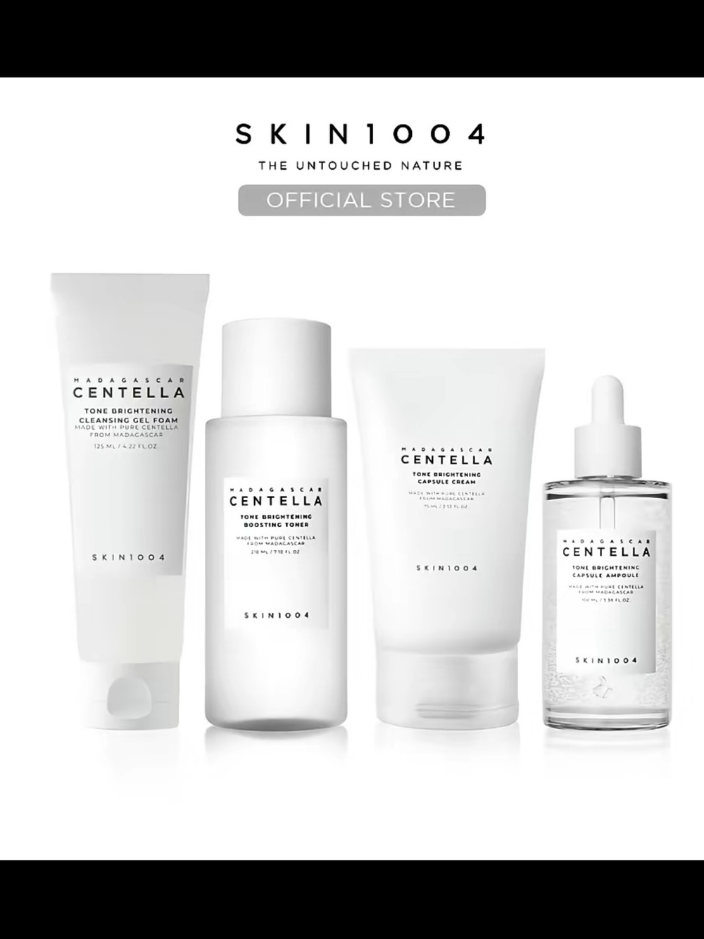 Madagascar Centella Tone Brightening Skincare Set - White
